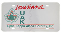 Personalized plates must have at least two letters (A-Z) and may also have numbers. A space, period, or hyphen count has one space. A half space may be included on personalized plates, but it counts as one space. Louisiana OMV does not allow amateur radio call signs, a patented logo, or special symbols such as @, #,%, and & to be included on personalized plates. Ethnic, vulgar, racial, or indecent connotations considered offensive to decency and good taste are also prohibited on personalized plates.